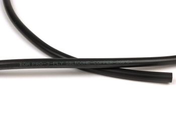 Ignition cable -BGM PRO, Ø=7mm- silicone 3-ply, copper conductor 1,5mm², up to 200°C, black - 1m