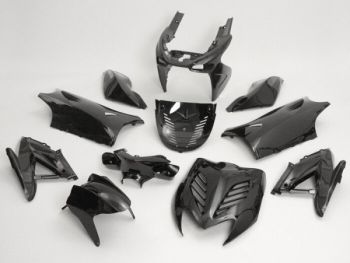 fairing kit 11-piece black metallic for Yamaha Aerox, MBK Nitro 50cc, 100cc 2-stroke