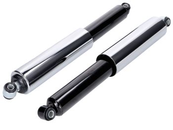 Shock absorber set with chrome sleeve 345mm for Simson S50, S51, S70, KR51/2, SR4-4, SR50, SR80, Schwalbe, Star