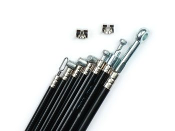 Cable set BGM PRO Silk Liner black for Vespa PX old (-1984)