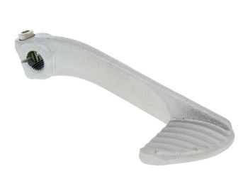 kickstart lever Buzzetti steel silver in color for Peugeot 50, 100cc