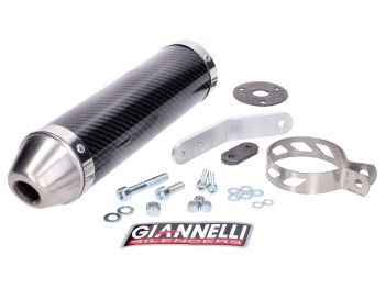 muffler Giannelli carbon for Derbi DRD Edition 50 SM 03-07