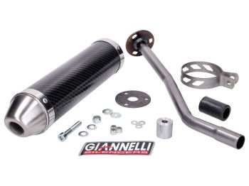 muffler Giannelli carbon for Derbi Senda R 50 99-09, DRD Edition 50 SM 03-07