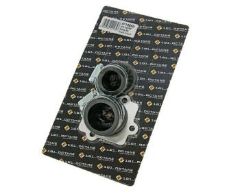 intake manifold racing with two adapters 24 and 32mm carb connection for Minarelli horiz.