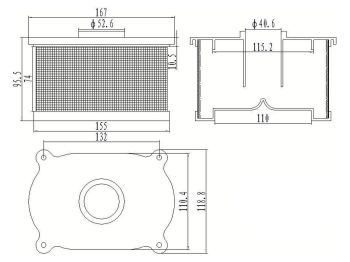 air filter replacement for Hyosung GT 125, 250, 650, Aquila 650