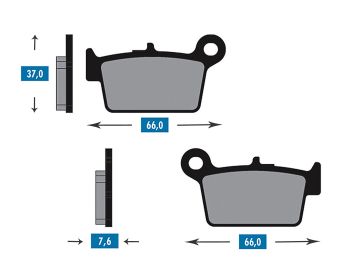 brake pads organic for Beta RR 50