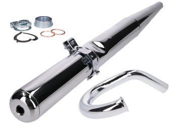 exhaust Kit Enduro 28mm with mating cone for Simson S50, S51, S70, S53, S83 Enduro