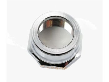 Chrome steering head nut for Piaggio, SI, Boxer