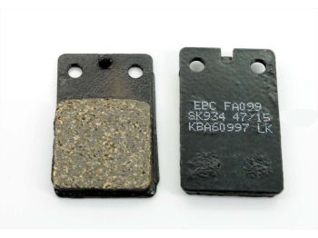 Brake pads EBC 2 pieces for Zündapp K 80, KS 80 Touring, Kreidler, Hercules, Puch