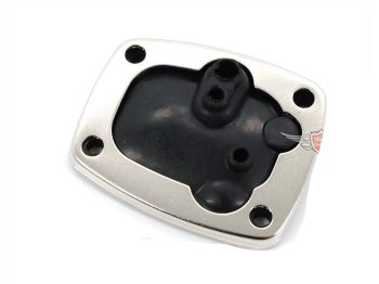 Carburetor cover cap plastic silver for Suzuki, K 50 Mokick