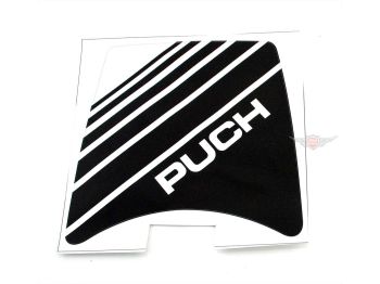 Headlight sticker height 105mm width 120mm color black white for Puch Maxi