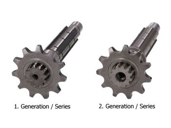 2nd speed secondary transmission gear TP 33 teeth for Minarelli AM6 2nd series