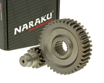 secondary transmission gear up kit Naraku racing 14/39 +10% for GY6 125/150cc 152/157QMI