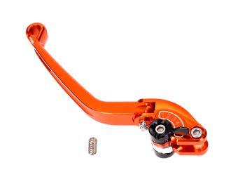 clutch lever / rear brake lever Puig 2.0 adjustable, folding - orange black