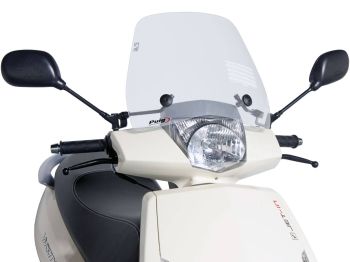 windshield Puig Trafic transparent / clear for Peugeot Vivacity 50 (09-14)