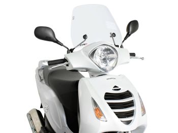 windshield Puig Trafic transparent / clear for Honda Passion 125 (06-14)