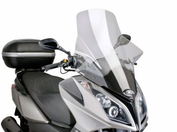 windshield Puig V-Tech Line Touring transparent / clear for Kymco Downtown 125i, 300i ABS 09-14