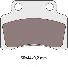 brake pads organic for Kymco Heroism, Baotian, CPI, Keeway, Rex, Qingqi