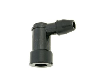 spark plug cap 90° short type, black