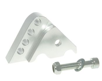 shock extender CNC 4-hole adjustable mounting - silver for Minarelli horizontal