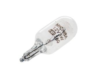 turn signal bulb with glass base W5W W2,1X9,5D 12V 5W