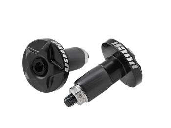 handlebar caps VOCA CNC 14mm anti-vibration dampers - black
