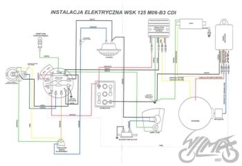 INSTALACJA ELEKTRYCZNA CDI WSK 125 M06-B3