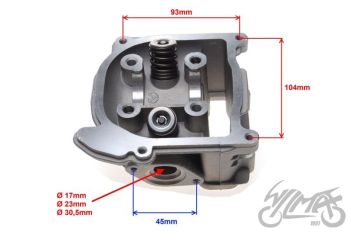 GŁOWICA CYLINDRA 50 CC 4T SILNIK JJ1P39QM KPL