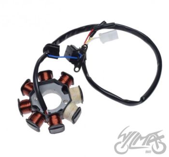 STATOR ISKROWNIK 8 CEWEK 4 PRZEWODY 4T