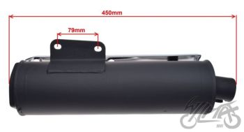 TŁUMIK QT-4 2T BEZ KATALIZATORA