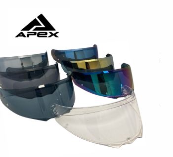 APEX AC500, AT300, AI100 Visor dark smoke pinlock ready