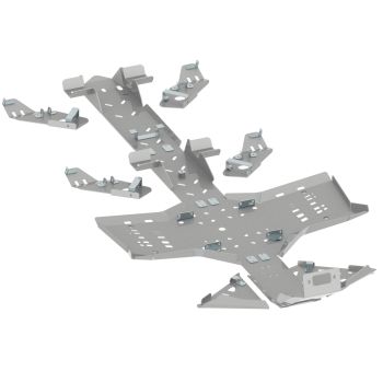 Põhjakaitse täis komplekt (alumiinium): CanAm G2 Outlander 6x6: (2017-2018)