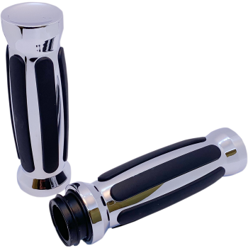 GRIP STRAIGHT RUB CHR TBW