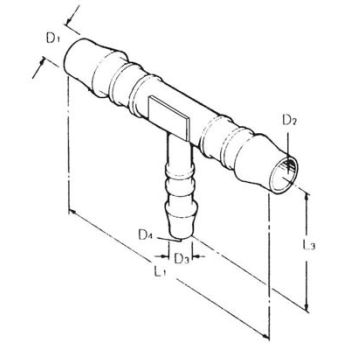 Ühendusdetail T-kujuline 15 mm