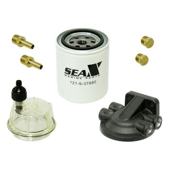 Sea-X, ff/ws gasoline, assy. w/clear bowl & bracket
