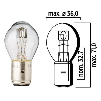 Flösser 12V 45/40W BA20d