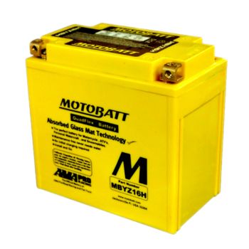 Motobatt battery, MBYZ16H HeavyDuty