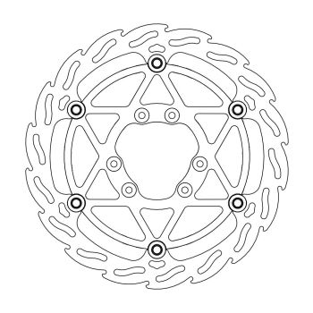 BRAKE DISC FLAME FLOAT FRONT