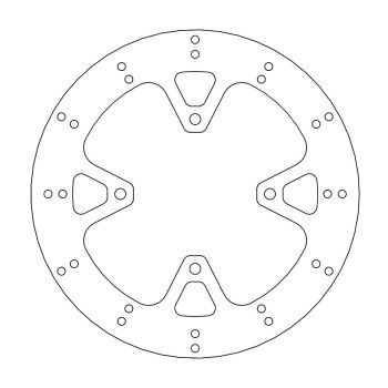 BRAKE DISC ROUND FRONT