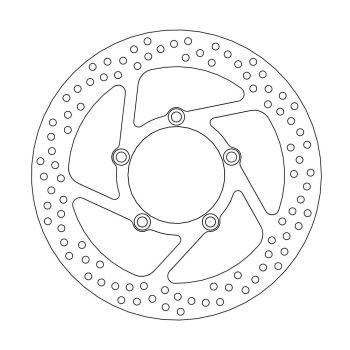 BRAKE ROTOR FIX ROUND LEFT
