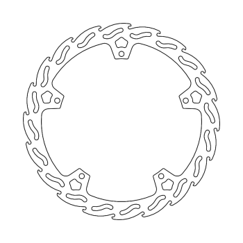 BRAKE DISC FLAME FRONT L