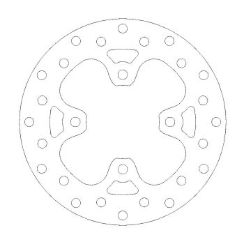 BRAKE DISC ROUND FRONT
