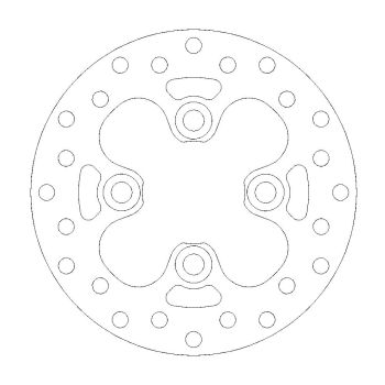 BRAKE DISC ROUND FRONT