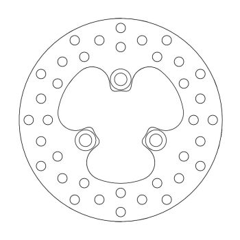 BRAKE DISC ROUND FRONT