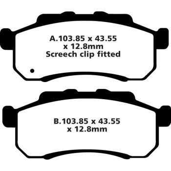 BRAKE PAD CARBON TT DIRT