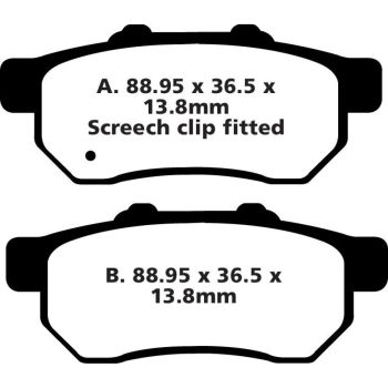 BRAKE PAD CARBON TT DIRT