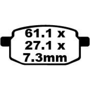 BRAKE PAD SFA ORG SCOOTER