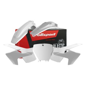 Polisport plastic kit TC125/250, FC250/350/450 16- White