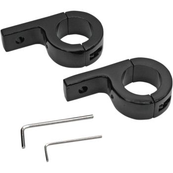 1.25 CLAMP - BLACK PAIR