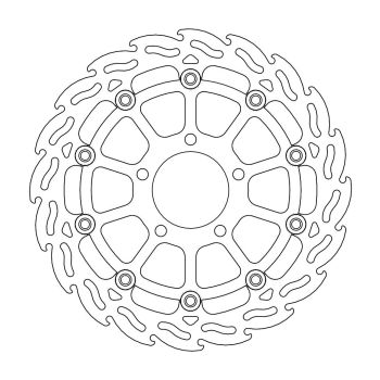 Moto-Master Flame front disc right Suzuki: GSX 600-750, SV 650